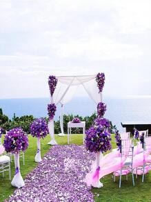 1000pcs/Set Romantic Mauve Purple Artificial Flower, Modern Faux Flower Petal For Party,Christmas