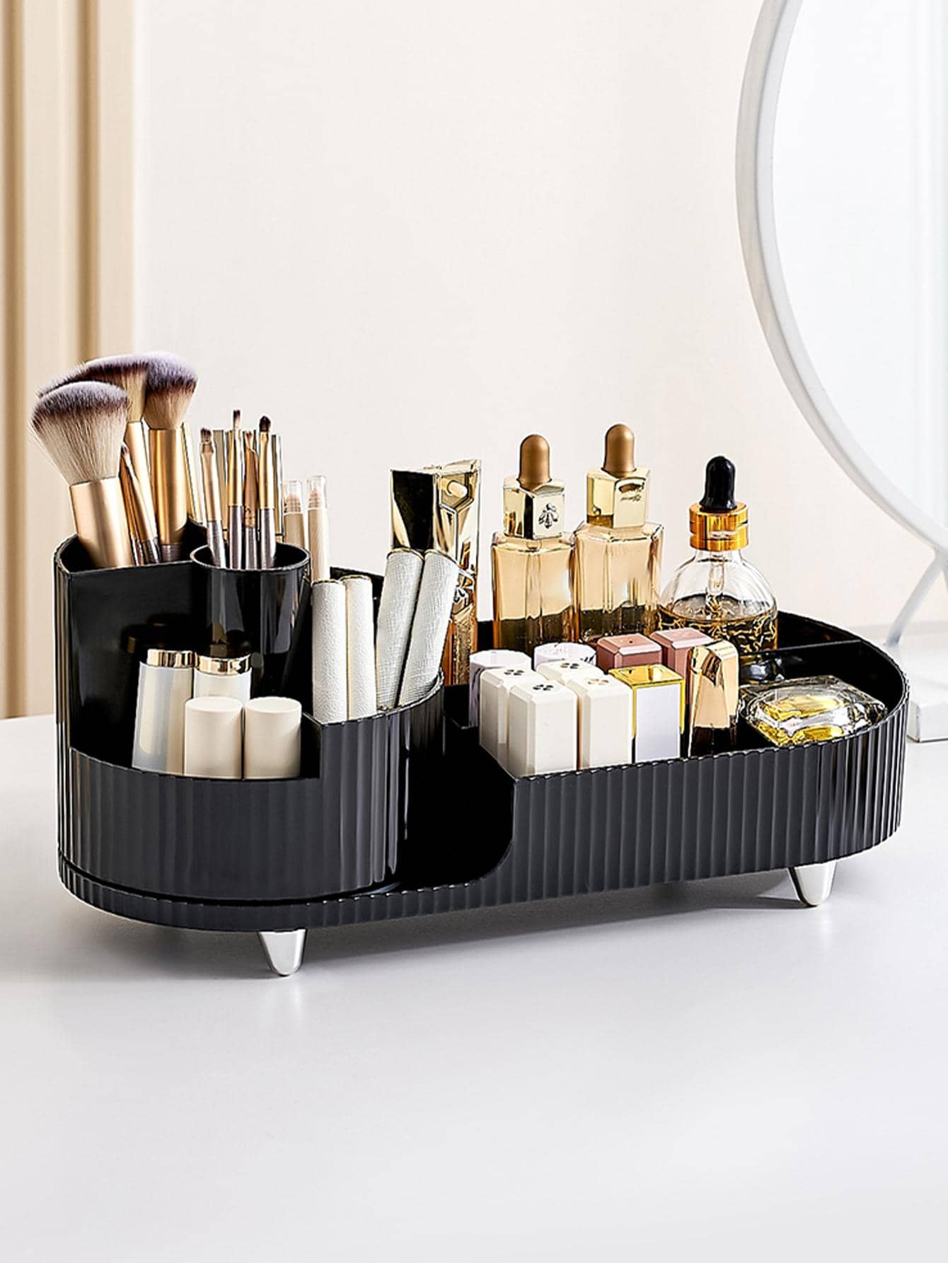 1入組ABS彩妝現代雙色殼套 - 黑色 - 查看 1