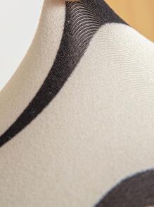 1入組圖案印花椅子座位現代滌綸彈性餐椅座套 - 彩色 - 查看 3