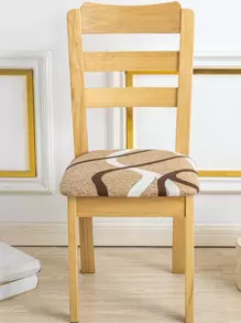 1入組幾何圖案辦公椅套現代滌綸辦公椅套 - 彩色 - 查看 4