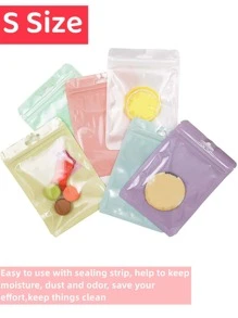 Túi đựng đồ trang sức bằng nhựa PVC 30 chiếc, Túi đựng đồ trang sức nhiều màu khi đi du lịch trở lại trường - Nhiều màu - Xem 6
