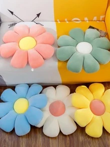 WHICHLIFE 1 件裝綠色向日葵形狀沙發枕墊