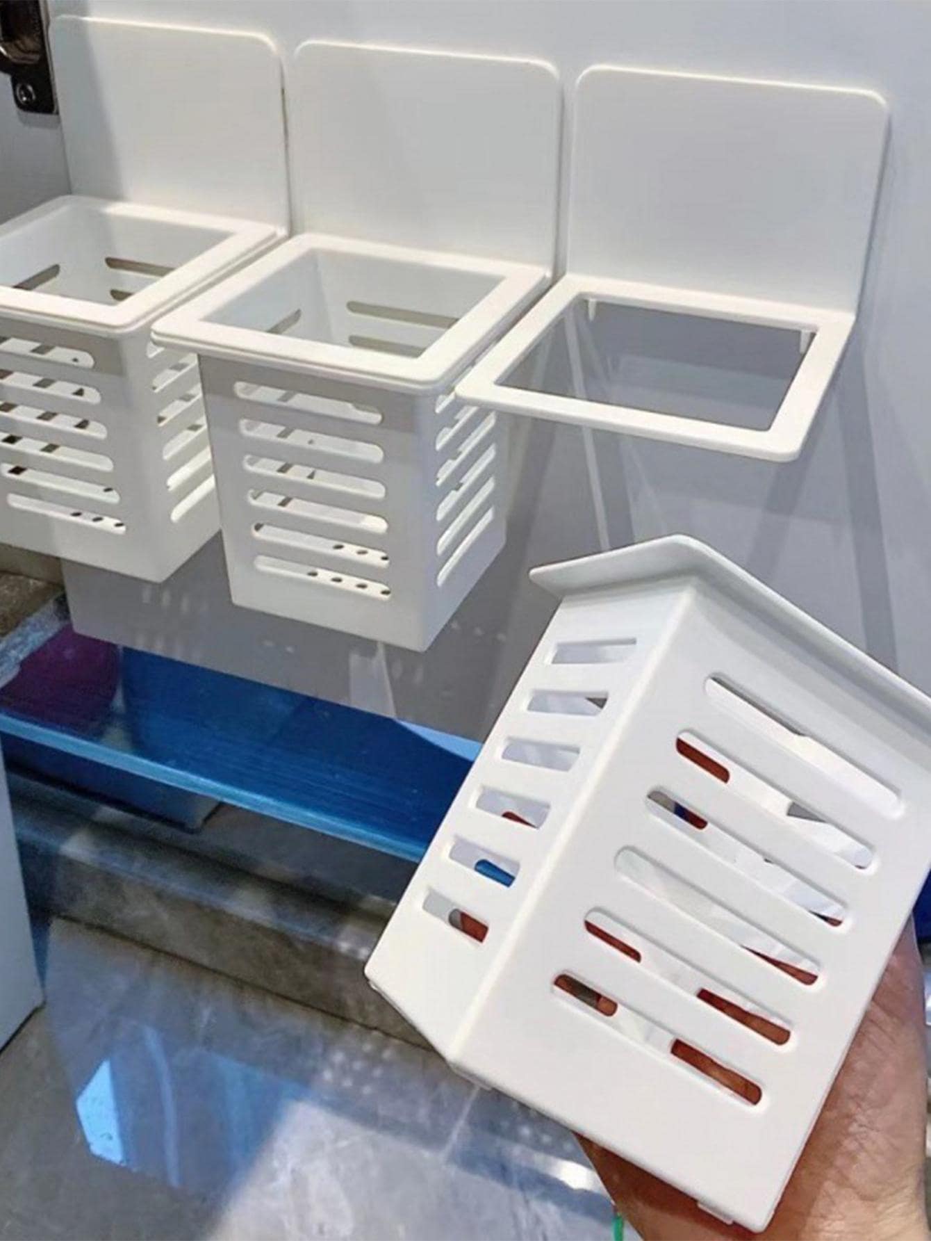 1 Giá Đựng Đồ Nhà Bếp Bằng Nhựa, Giá Để Đồ Đa Năng Hiện Đại Cho Nhà Bếp - trắng - Xem 1