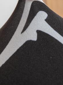 1入組花朵圖案椅子座位現代滌綸餐椅座套 - 彩色 - 查看 6