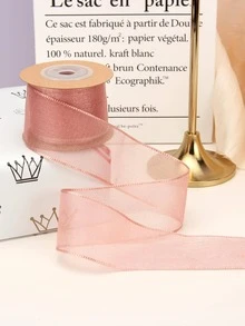 1 buc Panglică solidă pentru ambalaj cadou, panglică modernistă cu filament de poliester pentru petrecere - Caisă - Vizualizare 2