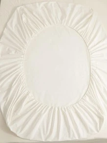 3入組固色床單套裝（1件床墊套和2件枕套），極簡風格床單套裝，適用於家居使用 - 白色 - 查看 6