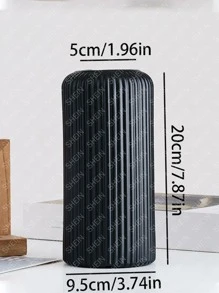 1入/2入組極簡風格水栽花器，歐陸仿陶瓷塑料花瓶，創意裝飾花卉小瓶 - 綠色 - 查看 4