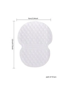 10pcs Plain Disposable Sweat-absorbing Sticker - White - View 6