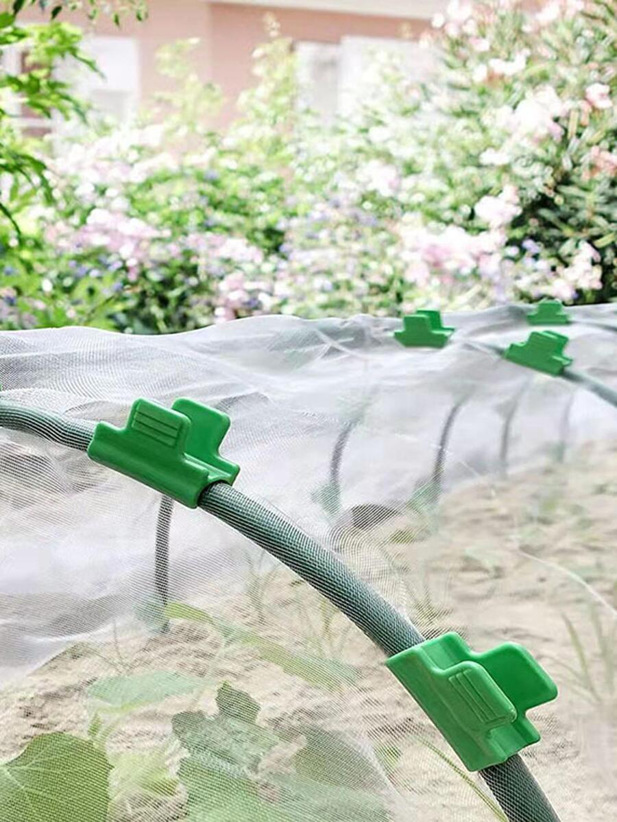 10pcs Plastic Fixed Clip For Greenhouse - Green - View 1