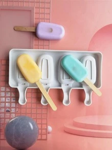 1 pieza Molde para paletas de silicona - Blanco - Ver 5