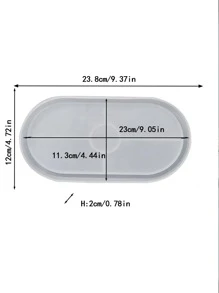 1pc Silicone Coaster Mold - White - View 1