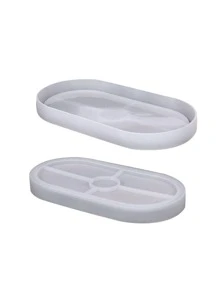 1pc Silicone Coaster Mold - White - View 2