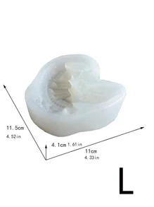 1 Khuôn silicon DIY hình rồng, Khuôn silicon hiện đại cho DIY - trắng - Xem 2