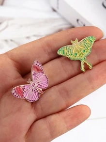 1pc Zinc Alloy Party Badge, Modern Butterfly Design Party Badge For Party - Multicolor - View 4