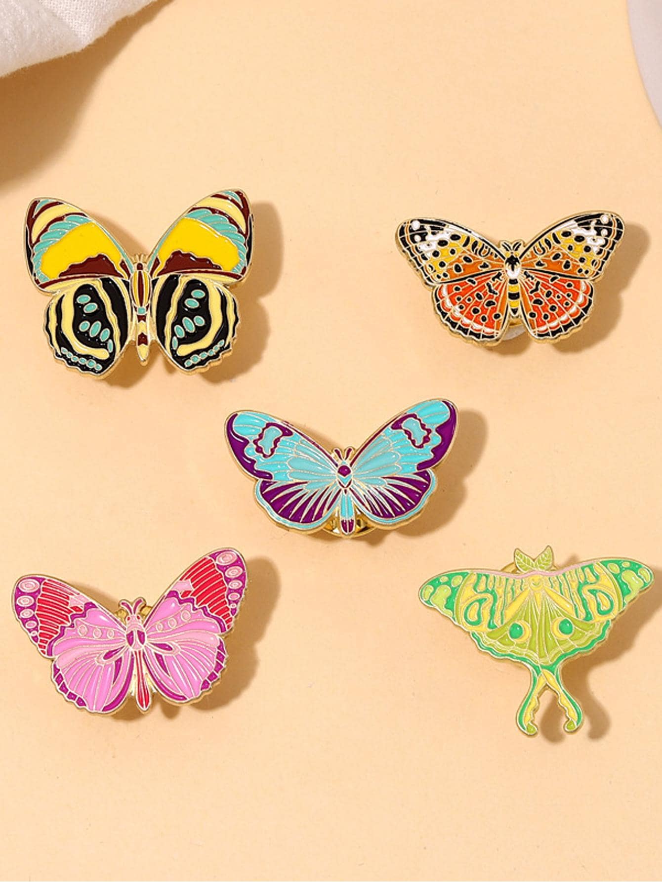 1pc Zinc Alloy Party Badge, Modern Butterfly Design Party Badge For Party - Multicolor - View 1