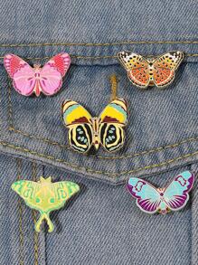 1pc Zinc Alloy Party Badge, Modern Butterfly Design Party Badge For Party - Multicolor - View 2