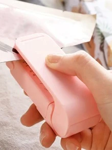 1 pieza Clip de sello de alimento de plástico sello minimalista portátil para casa - Rosa - Ver 4