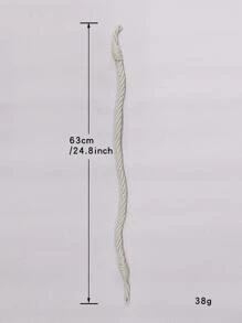 1入組平織窗簾繫帶家用極簡主義滌綸窗簾帶繫帶 - 米色 - 查看 5