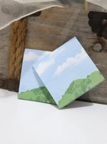 1 tờ giấy dán hình phong cảnh - Nhiều màu - Xem 5