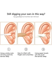 6pcs/Set Ear Pick With Storage Bag, Minimalist Stainless Steel Ear Spoon For Daily,Bag,Organizer,Storage - Silver - View 3