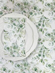 20pcs Leaf Pattern Disposable Napkin