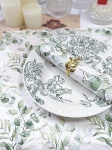 20pcs Leaf Pattern Disposable Napkin