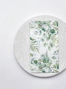 20pcs Leaf Pattern Disposable Napkin