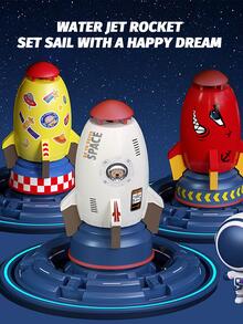 TANSAR Rocket Launcher Outdoor Water Toys, Kids Sprinkler, Holiday & Birthday Gift, for Girls & Boys Age 3 4 5 6 7 8 Year Old Gift Ideas, 3 Colors