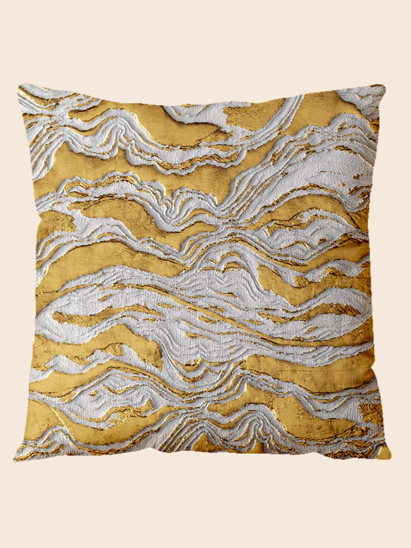 1入組無填充物圖形圖案靠墊套現代梭織織物裝飾靠墊套適用於床、沙發 - 彩色 - 查看 1