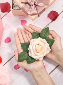 25 Piezas Rosas Artificiales Rojas con Tallos, Ramo de Boda de Flores Falsas Rosas Rojas de Tacto Real, Flores Artificiales de Espuma para Novia, DIY Ramo, Decoración de Hogar y Fiesta, Regalo para el Día de la Madre, Día de San Valentín