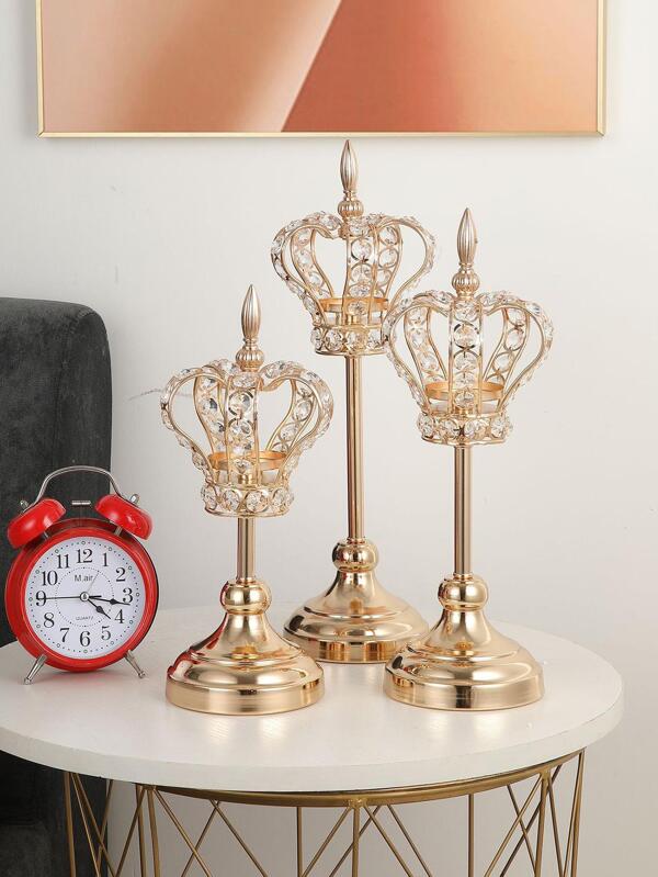 1pc Crown Design Candle Holder SHEIN UK