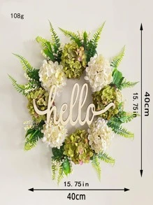 1入組PP人造花環現代家用人造花環 - 彩色 - 查看 4