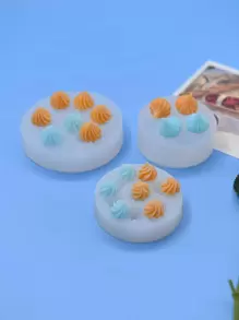 1 个硅胶模具，创意形状硅胶模具，适用于 DIY 工艺品 - 白色 - 查看 1