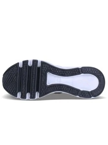 WONESION Mens Just So So Breathable Lace Up Walking Tennis Running Shoes Sporty Blade Letter Print Fashion Sneakers - trắng - Xem 4