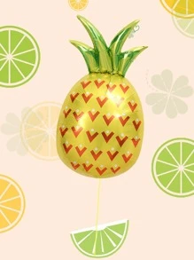 1入組卡通可愛鳳梨形狀裝飾氣球適合派對 - 芥末黃 - 查看 4