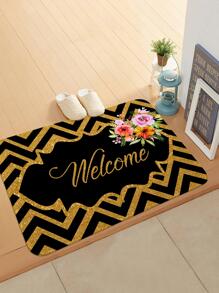1 Hình Học & Chữ Đồ Họa Thảm Cửa Hiện Đại Polyester Chống Trơn Trượt Trong Nhà Ngoài Trời Thảm Cho Gia Đình - Nhiều màu - Xem 3