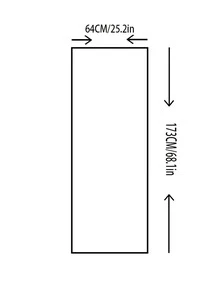 1入組黑色門極簡滌綸門口繩簾 - 黑色 - 查看 6