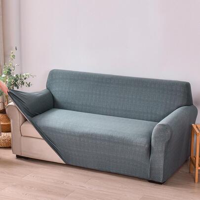 1 件装极简弹力沙发套，采用牛奶丝面料，一体式弹力设计，可机洗，宠物友好型沙发保护套，适用于单人至四人沙发，适合客厅、卧室、餐厅等场所。