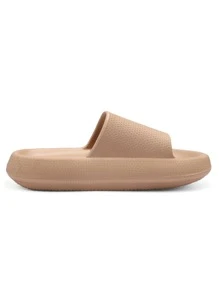 Bathroom Sandals Non-Slip Pillow Slippers - Brown - View 4