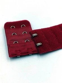 5pcs Solid Color Bra Extender - Burgundy - View 3