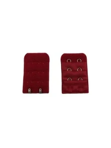 5pcs Solid Color Bra Extender - Burgundy - View 4