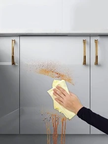 1卷PVC廚房簡約風透明廚房牆面翻新貼紙 - 無色 - 查看 3