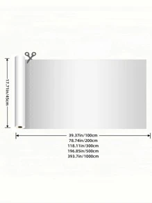 1卷PVC廚房簡約風透明廚房牆面翻新貼紙 - 無色 - 查看 4