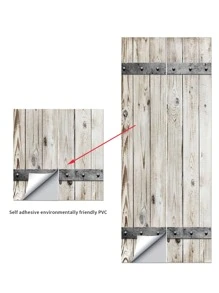 1 pieza Pegatinas para puertas grano de madera - Multicolor - Ver 4