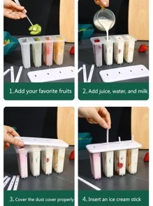 1入組冰棒極簡白色冰棒模具 - 白色 - 查看 8