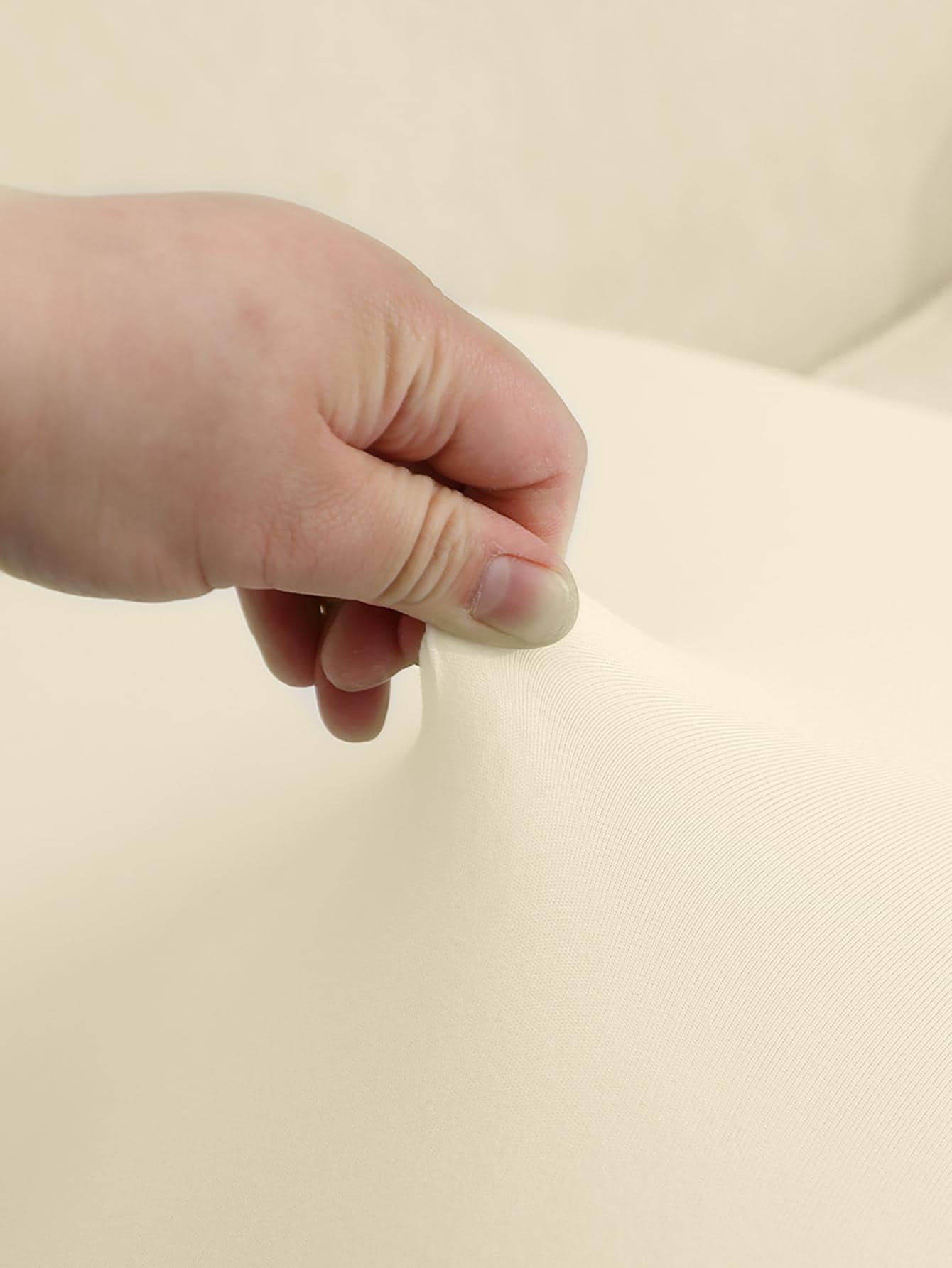 1pc Milk Silk Elastic Solid Color Home Decor Bedroom Elastic Full Cover Chair Slipcover, Suitable For Dining Room, Bedroom, Living Room