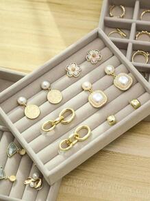 1入組多格首飾託盤 - 灰色 - 查看 5