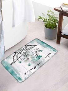 1 tappeto da bagno con stampa floreale o 1 tenda da doccia, decorazione per il bagno di casa, tappeto per pavimento, zerbino da esterno, accessori per il bagno estivi, ritorno a scuola