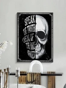 1入組骷髅頭圖案無框畫 - 多色 - 查看 6