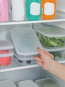 1 hộp bảo quản thực phẩm trong suốt - trắng - Xem 3